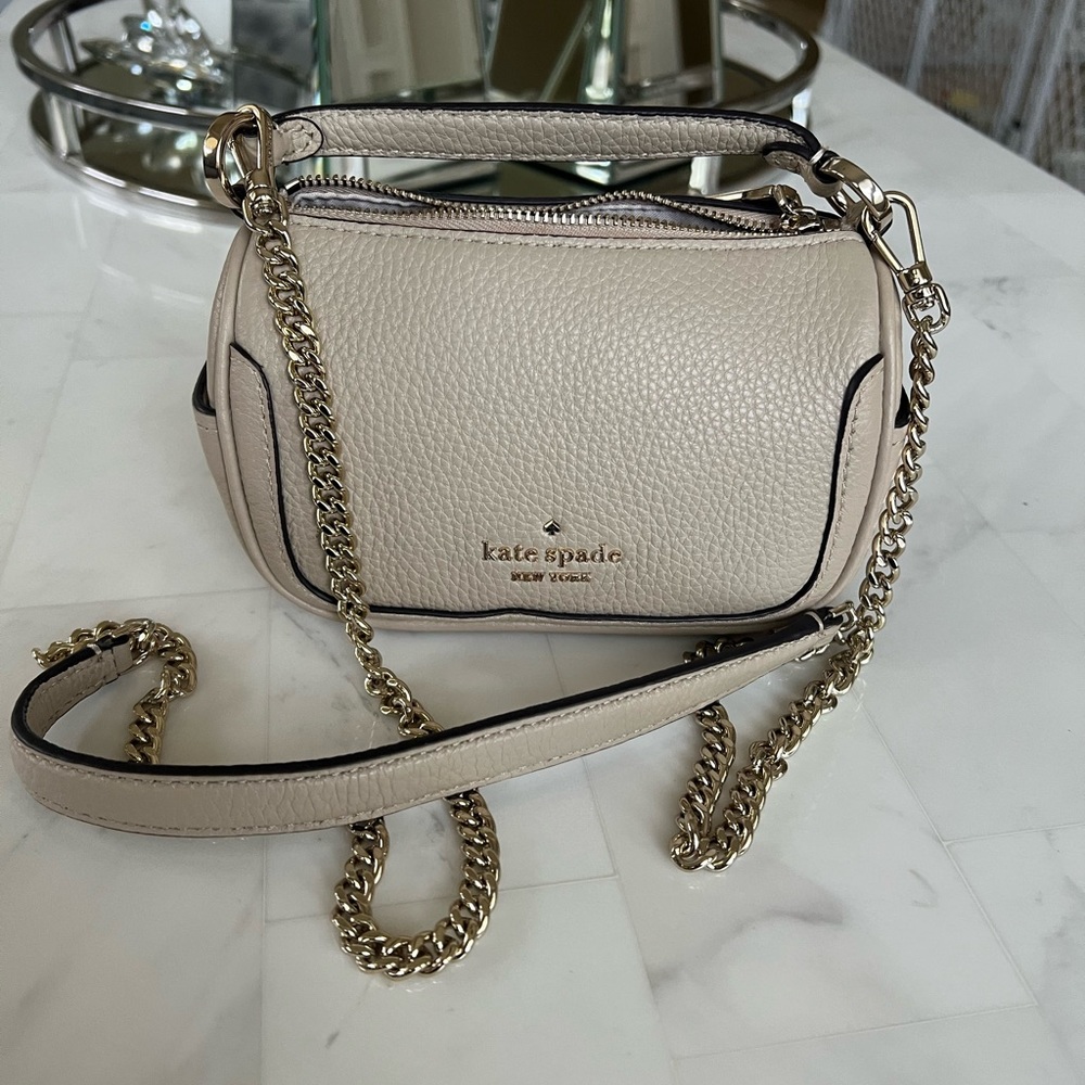 Kate Spade pebble leather micro top handle crossbody